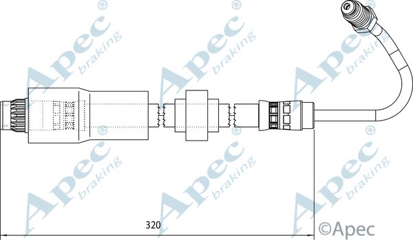 APEC BRAKING Bremžu šļūtene HOS4120